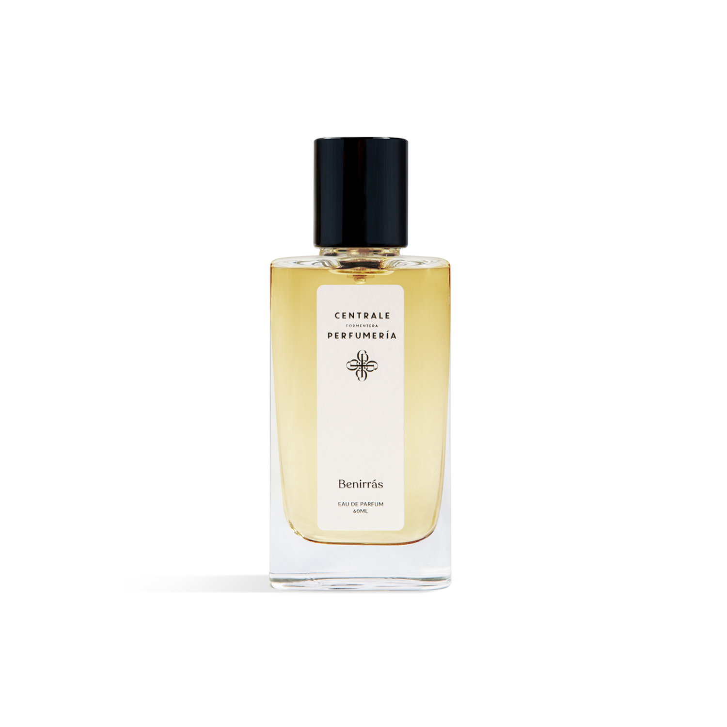 Bottle of Benirras Eau de Parfum, a unisex Perfume in 60 ml.